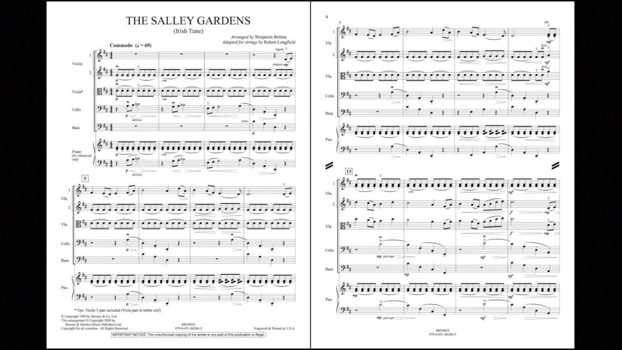 sally gardens britten pdf reader